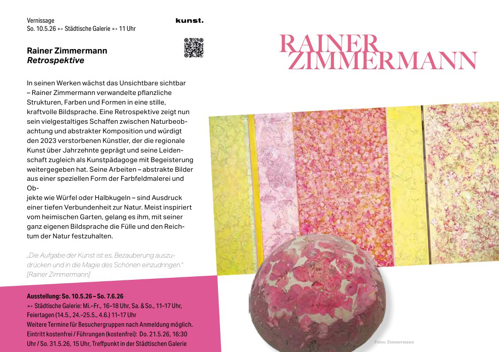 Vernissage 2026 Rainer Zimmermann